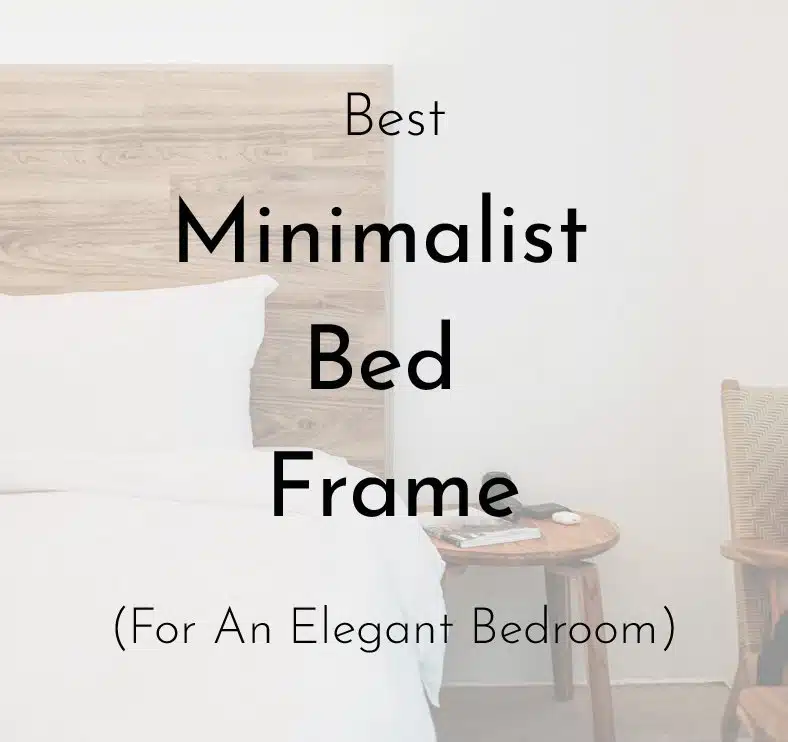 Minimalist bed frame