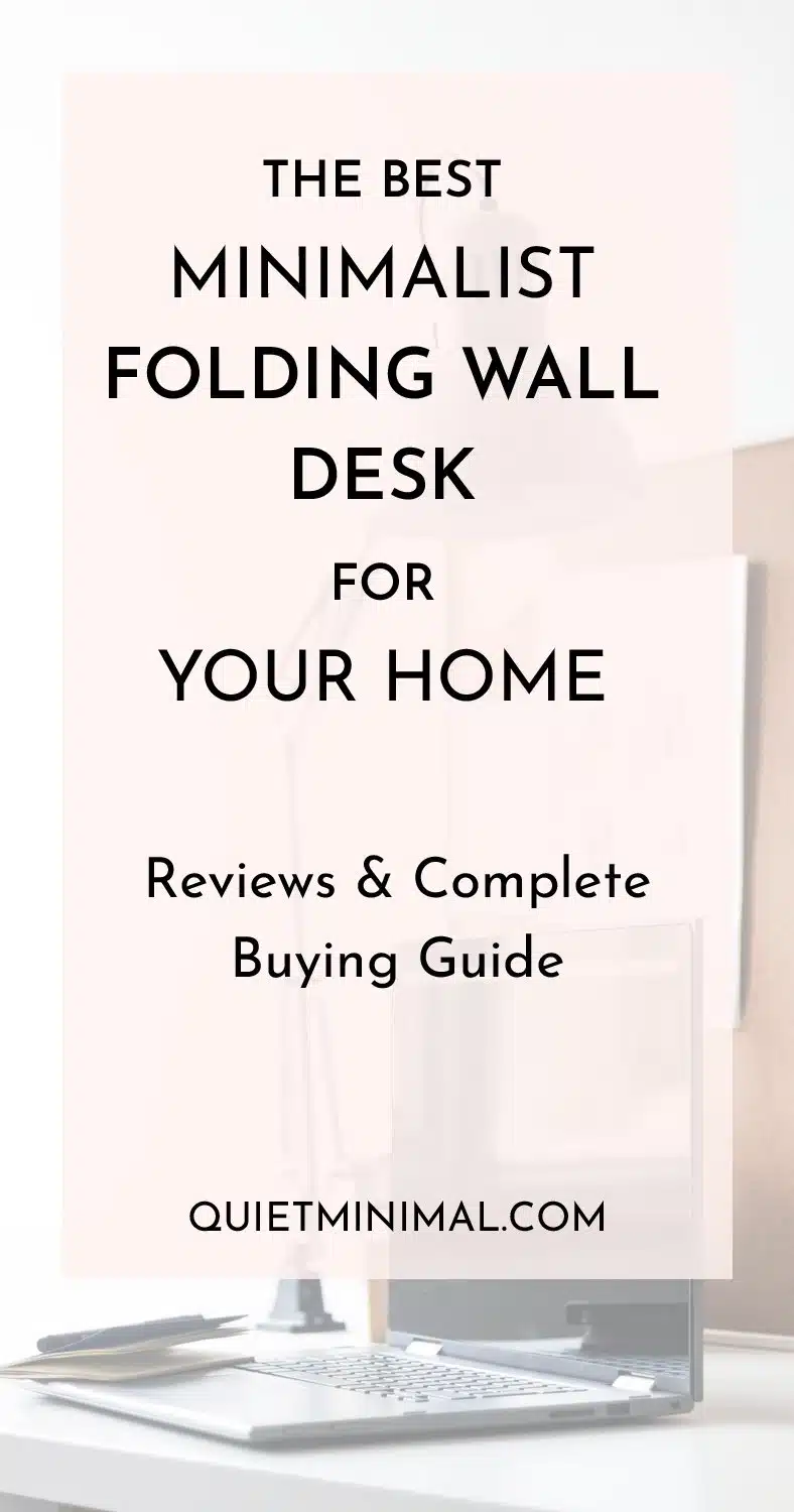If you have a smaller home, you might not have space for a full work desk and chair. Or maybe you want to avoid cluttering your minimalist home with bulky furniture. Then, you need a folding wall desk! #folding wall desk, #wall mounted desk, #wall mounted computer desk, #wall desk, #fold down desk, #wall mounted folding desk, #fold up wall desks, #wall mounted adjustable standing desk, #floating desk,