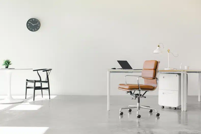 Clever storage solutions for minimalist offices