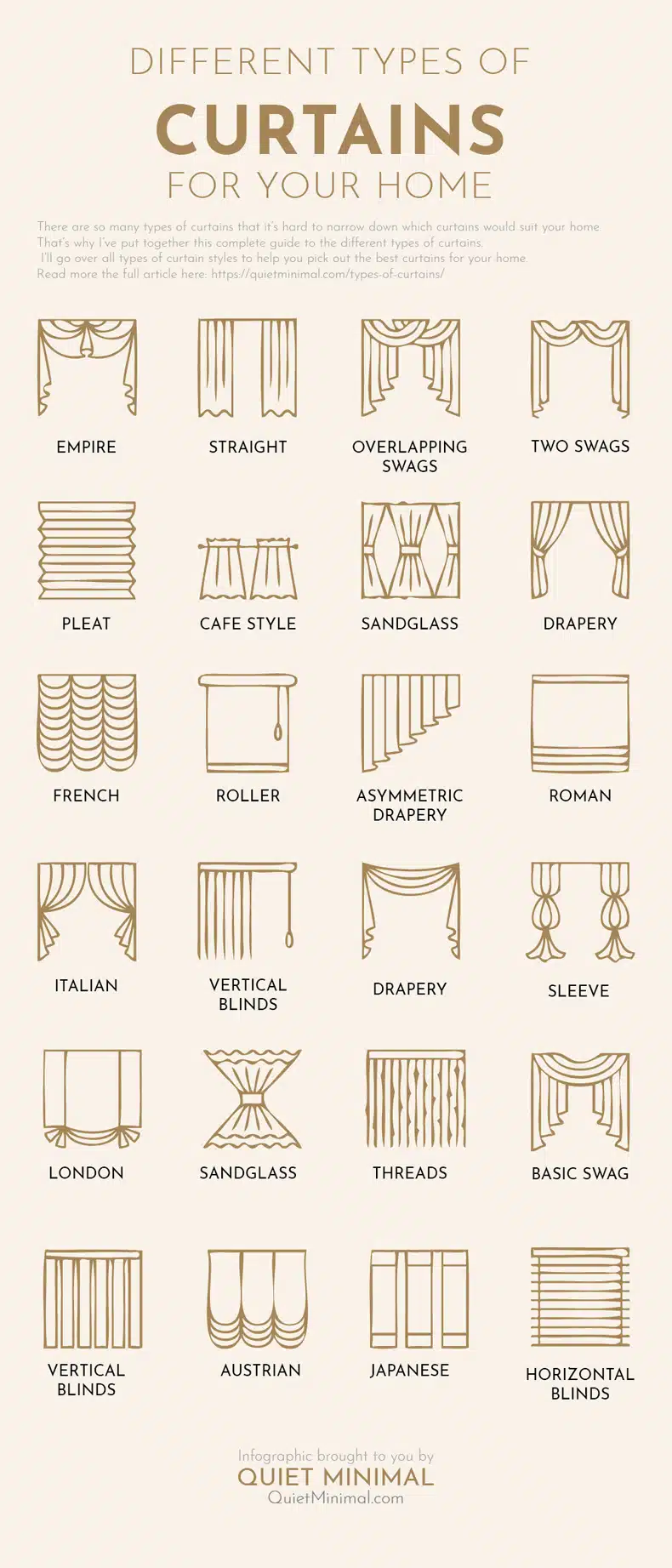 types of curtains