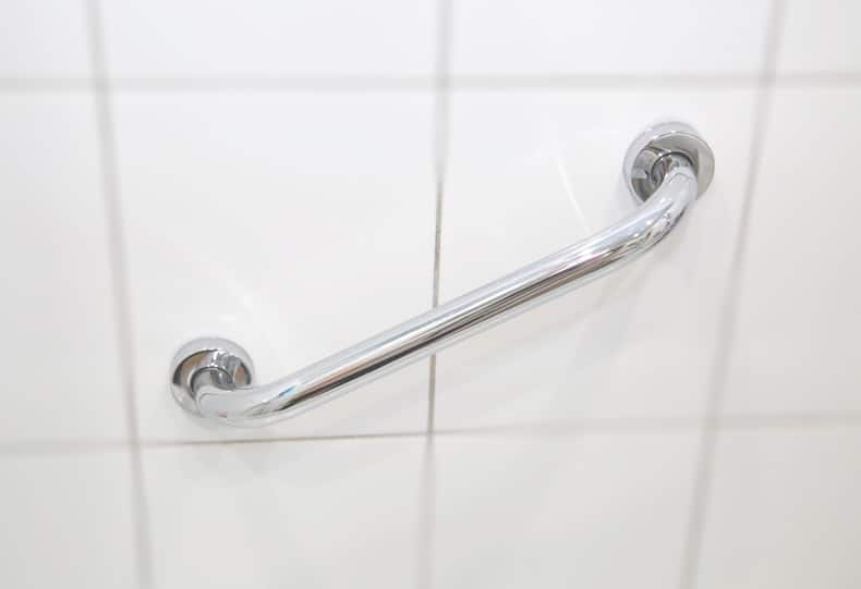 The standard shower valve and handle height
