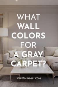 Gray Carpet Wonders: 11 Wall Color Insights - Quiet Minimal