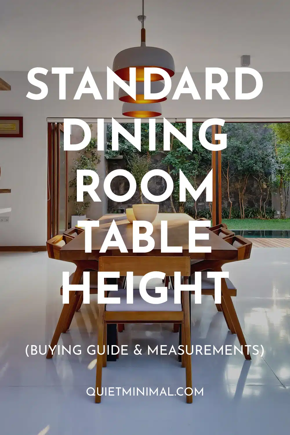 What is the Standard Dining Room Table Height