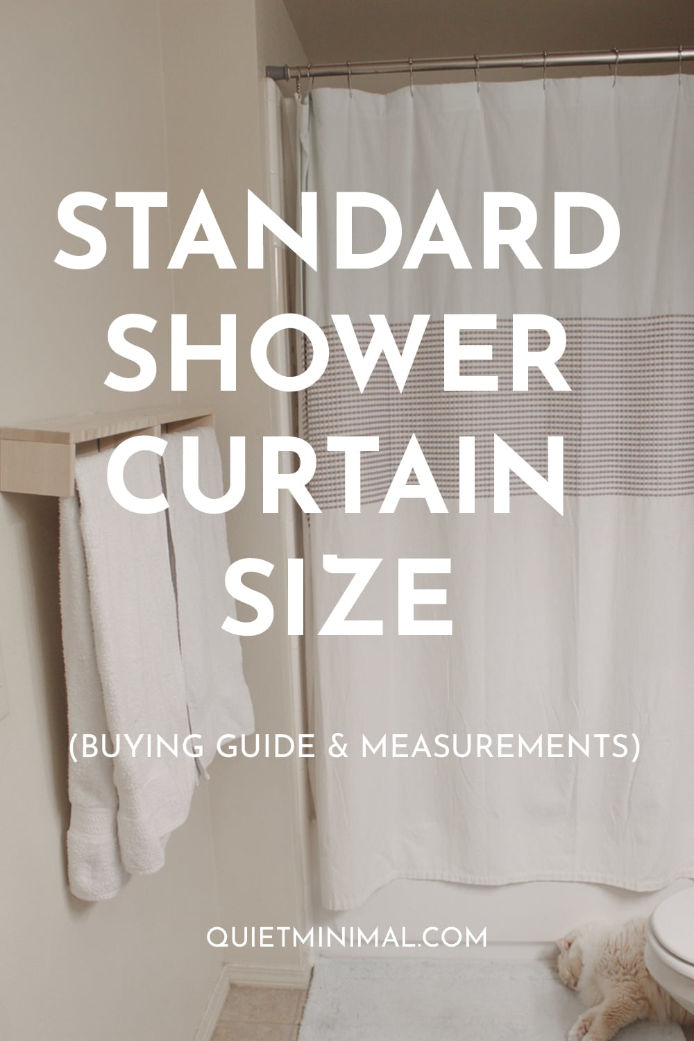 Standard Shower Curtain Size Pin 