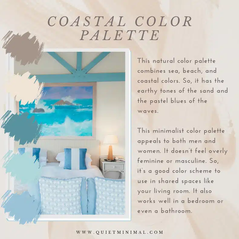 coastal color palette interior idea