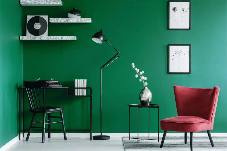 forest green complementary colors - black