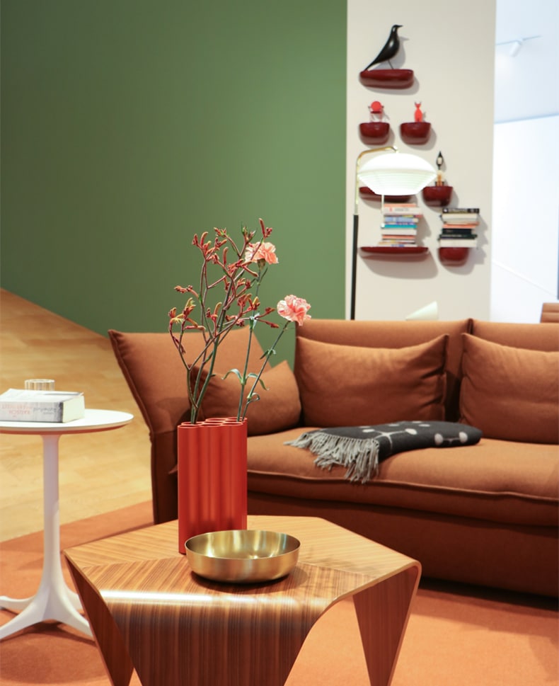 forest green complementary colors - burnt orange