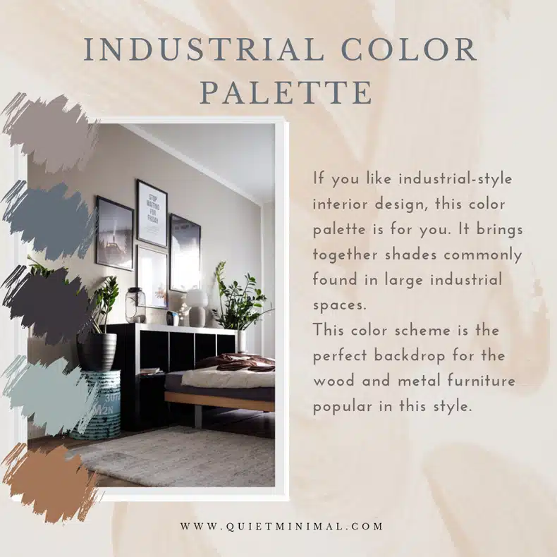 industrial color palette interior idea