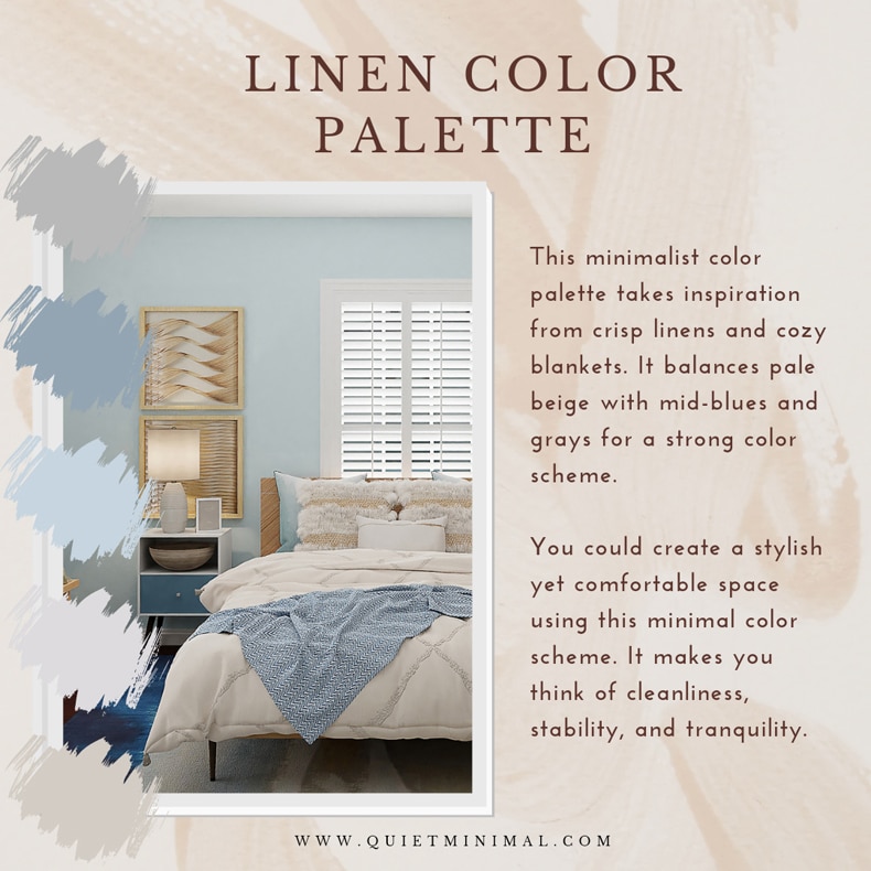 linen color palette interior idea