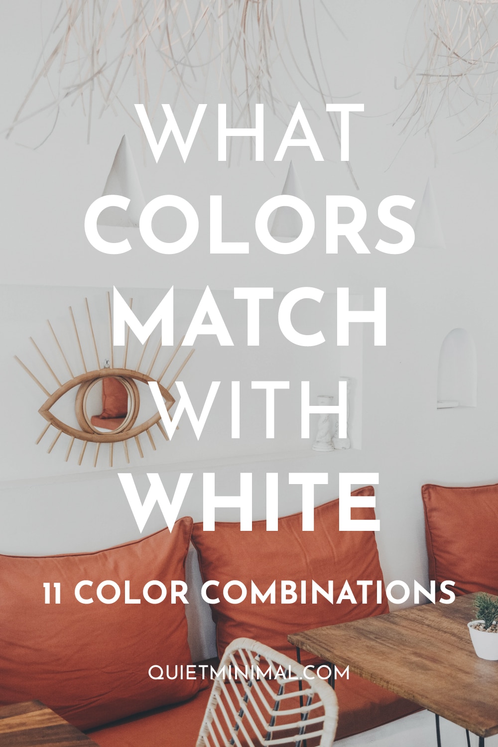 what colors match white color combination