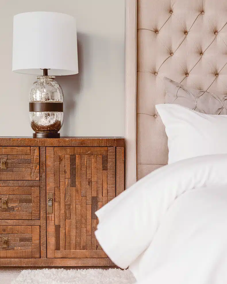 beige bedroom inspiration use natural wood