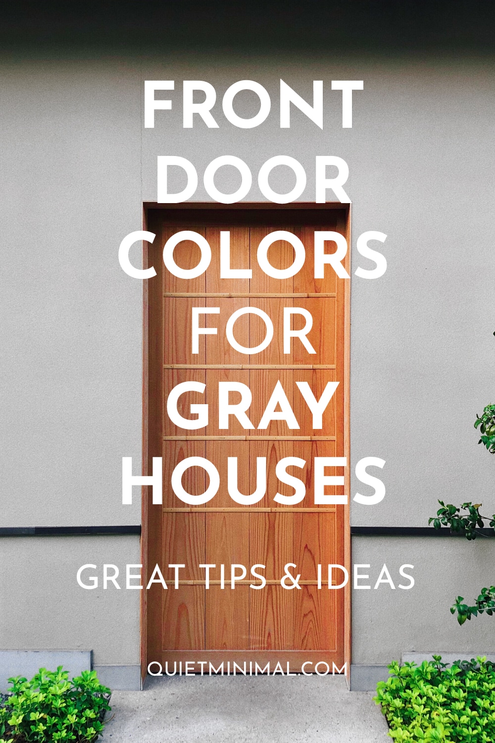 gray house front door color ideas and tips