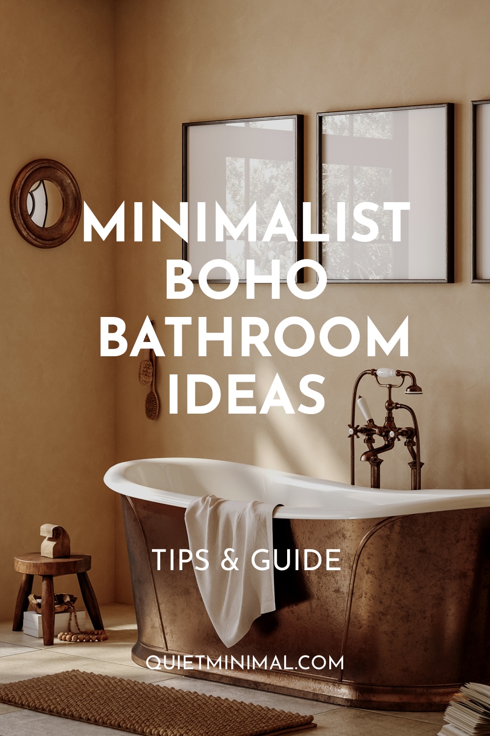 minimalist boho bathroom ideas