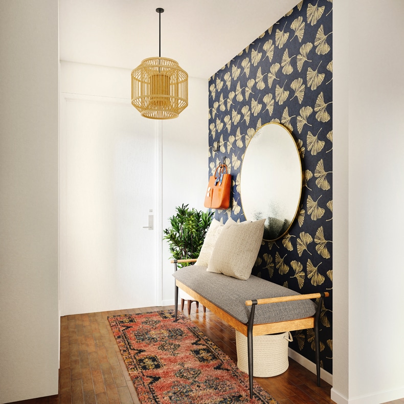 small narrow entrance hallway scandi ideas