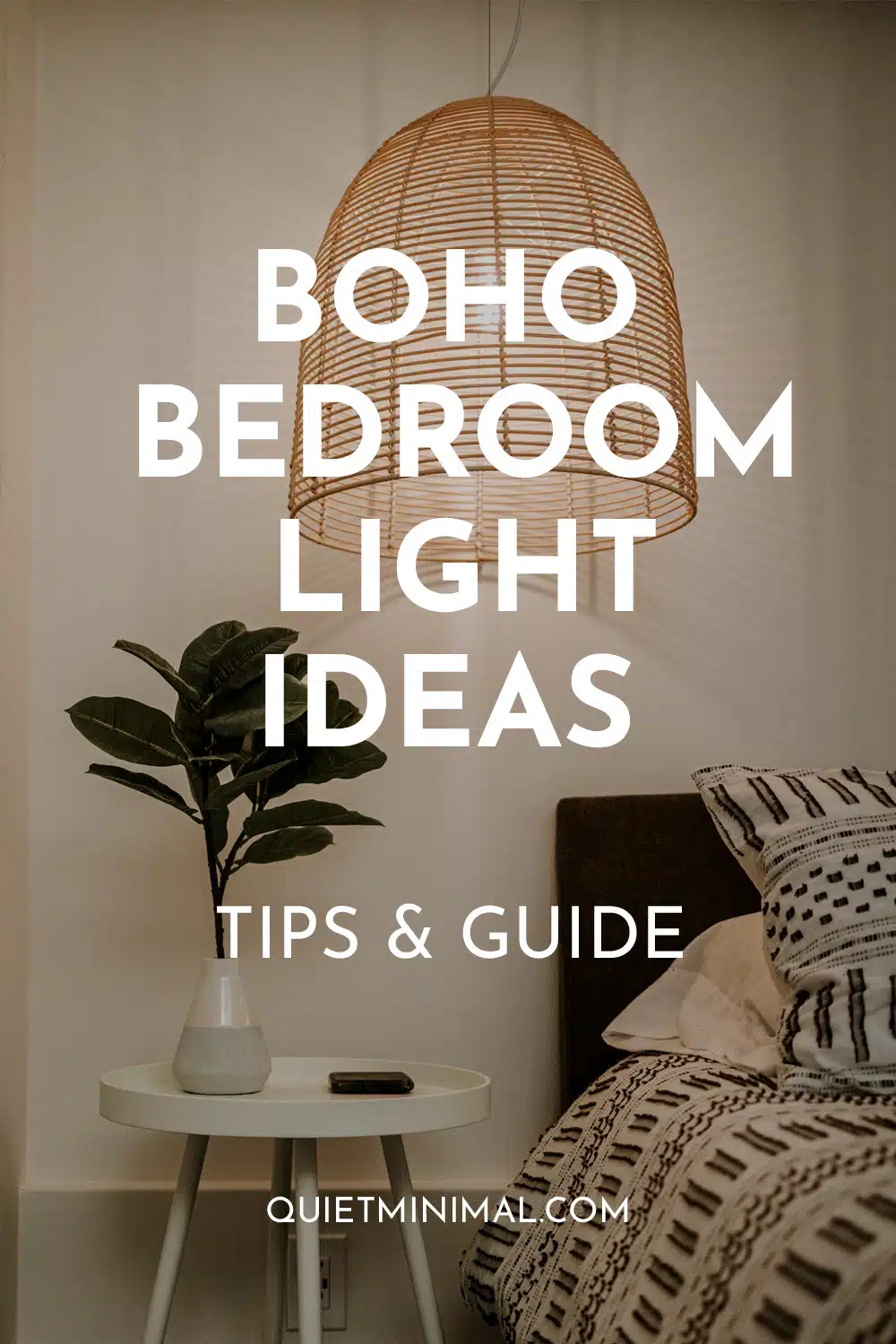 boho bedroom light ideas