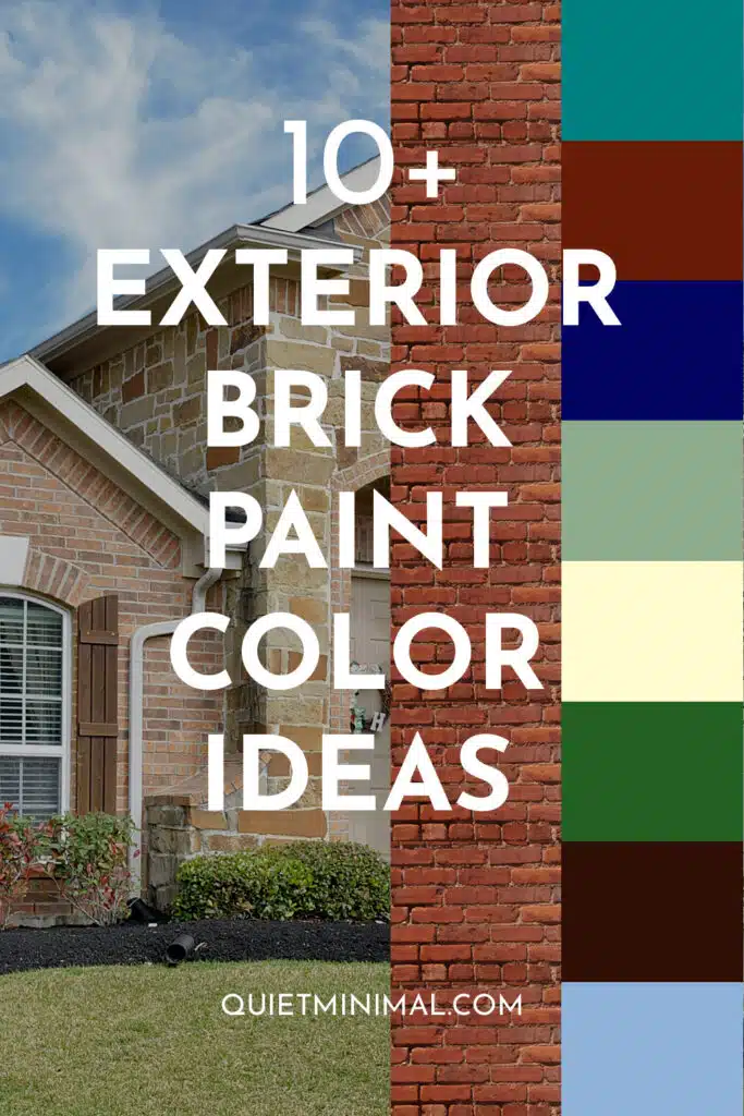 exterior brick and paint color combinations