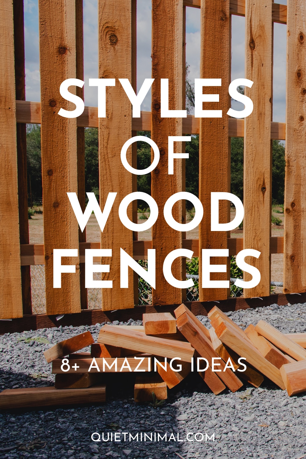 different style wood fences