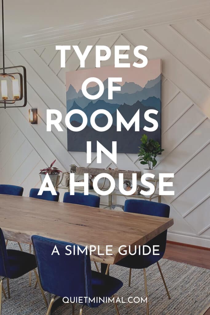 simple guide to the types of rooms in a house