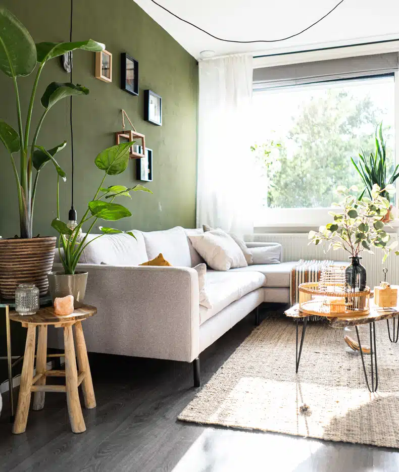 green wall colors with gray floors