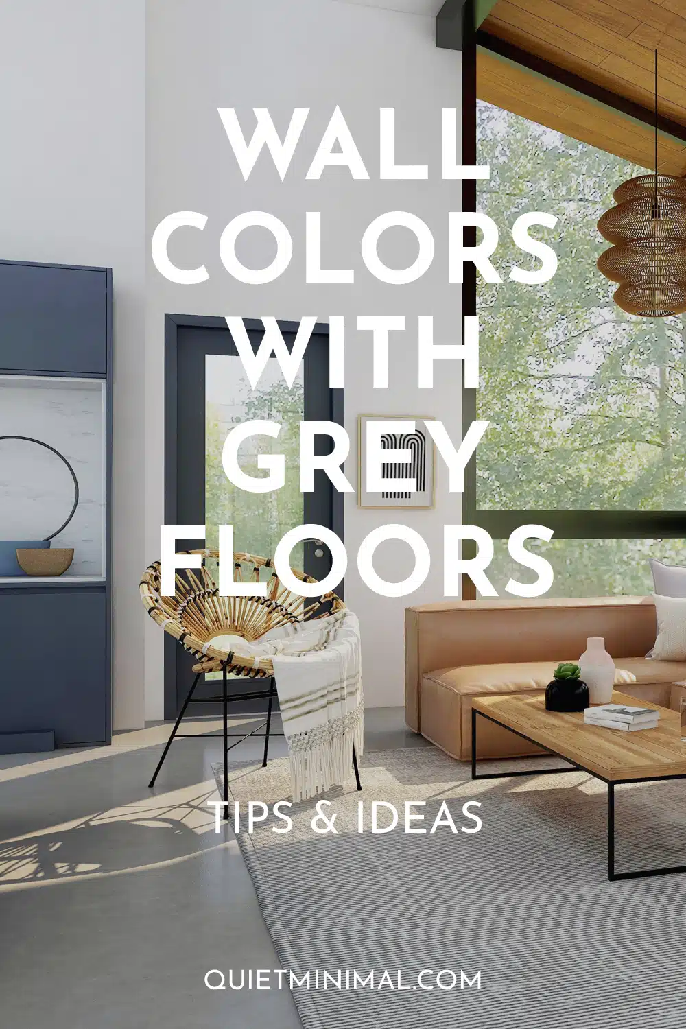 what wall colors go with gray floors