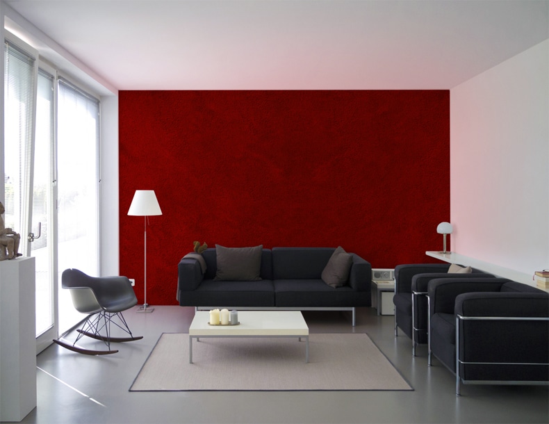 red wall colors with gray floors