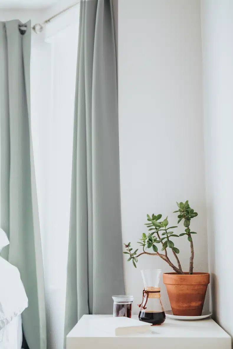 sage green curtain color for gray walls