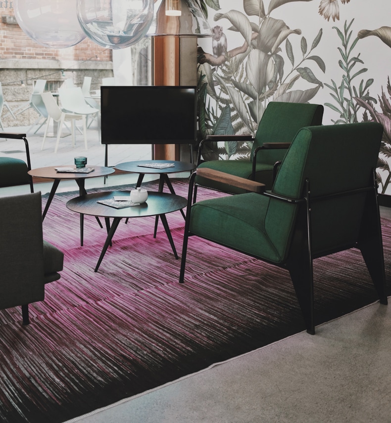 lilac rug for grey floor