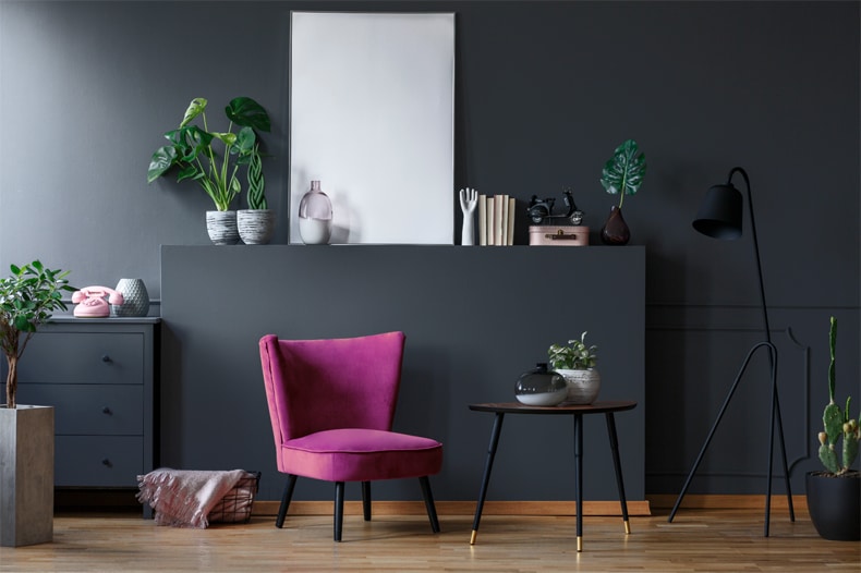 colors that go well with black, purple