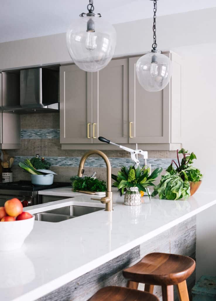 over kitchen sink glass glob lighting