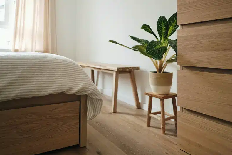 wood scandinavian nordic bedroom decor