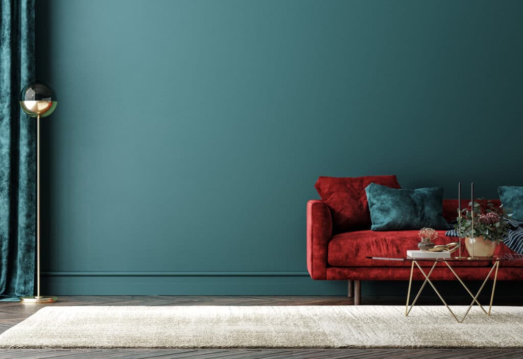 color blues warm berry tones