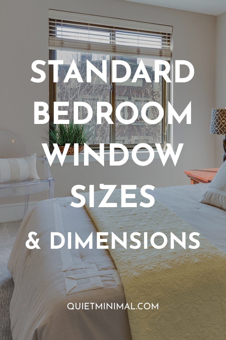 standard bedroom window sizes