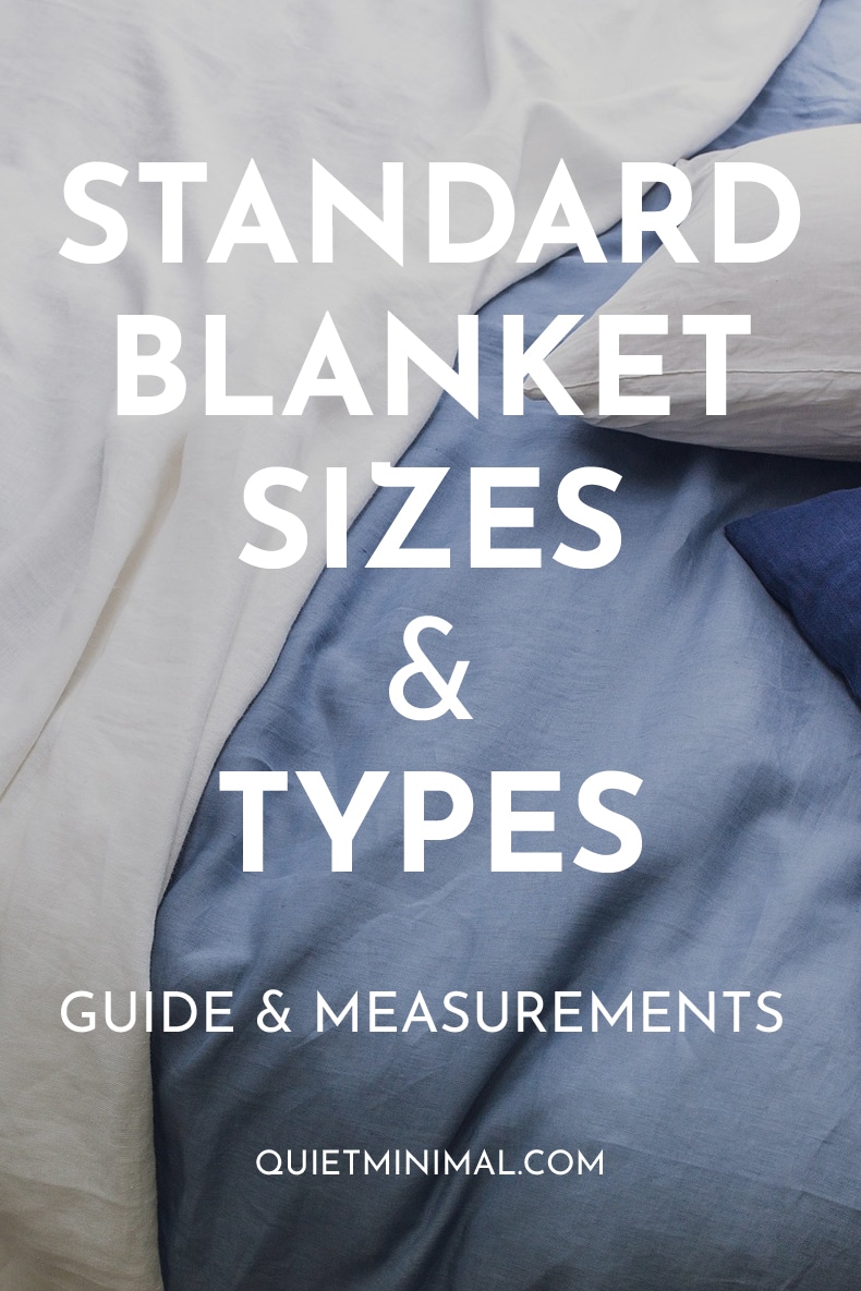 standard blanket sizes