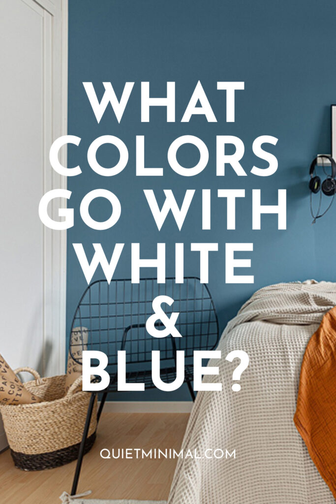 colors that go with white and blue