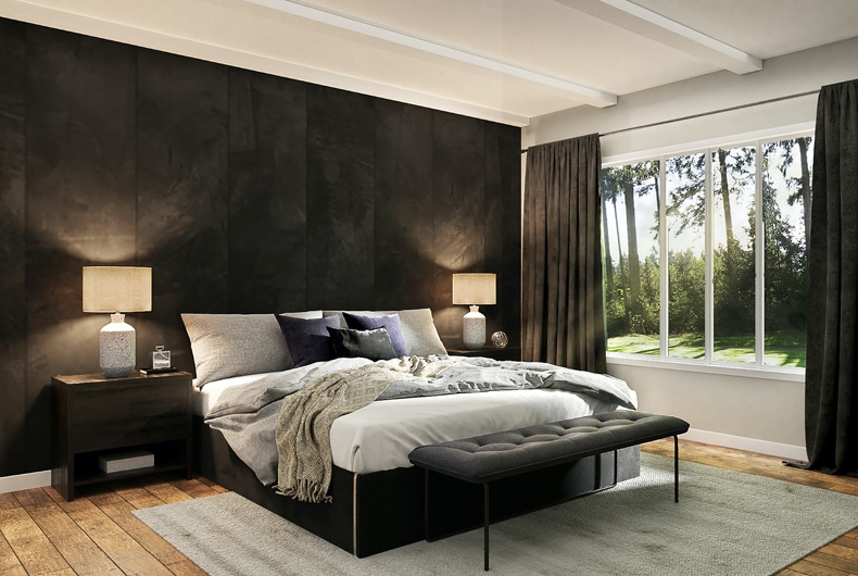 cozy dark bedroom aesthetic