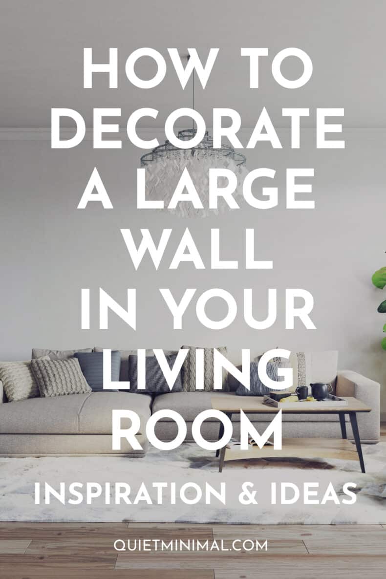 how to decorate a large wall in your living room