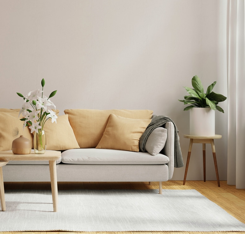 how to decorate a living room with a beige sofa