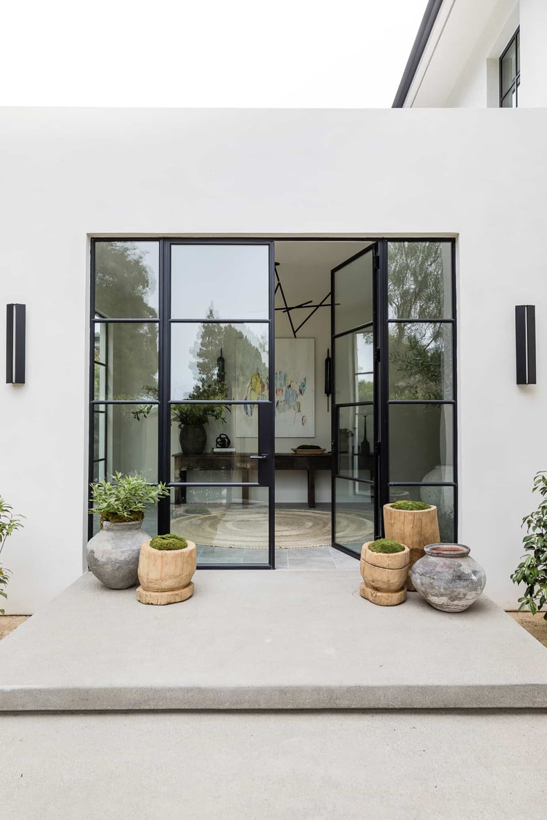 la Jolla project, contemporary minimalist home entry