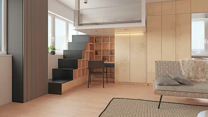storage ideas for a scandinavian minimalist living room