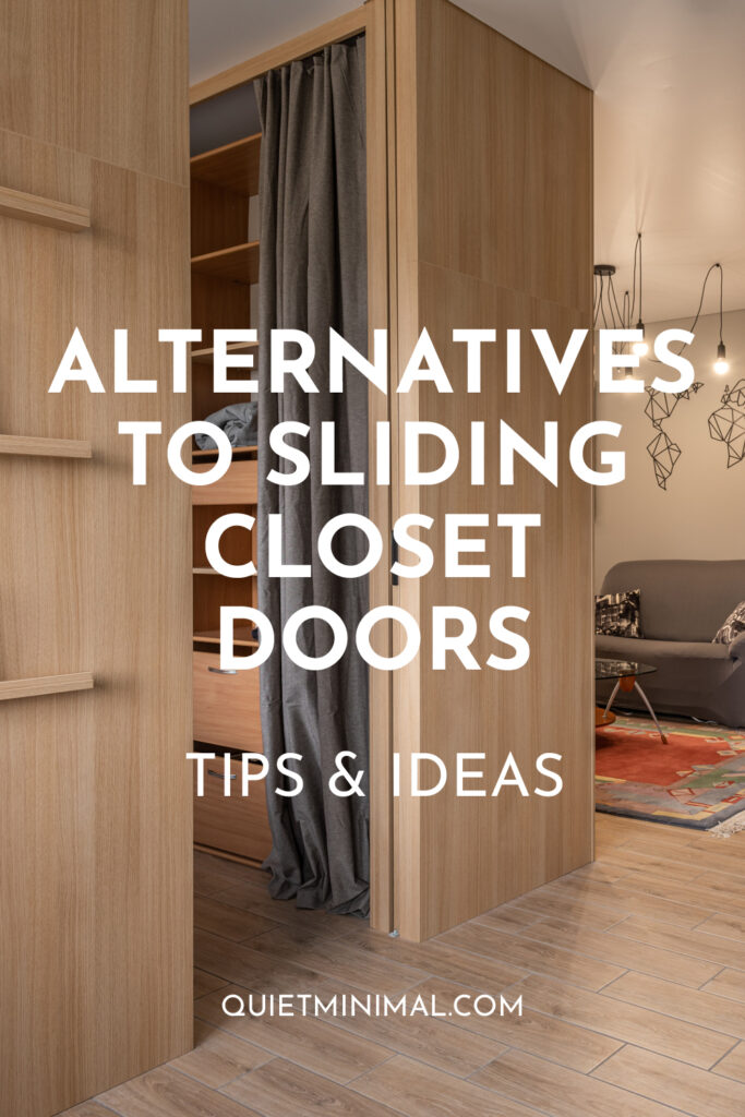 alternatives to sliding closet doors