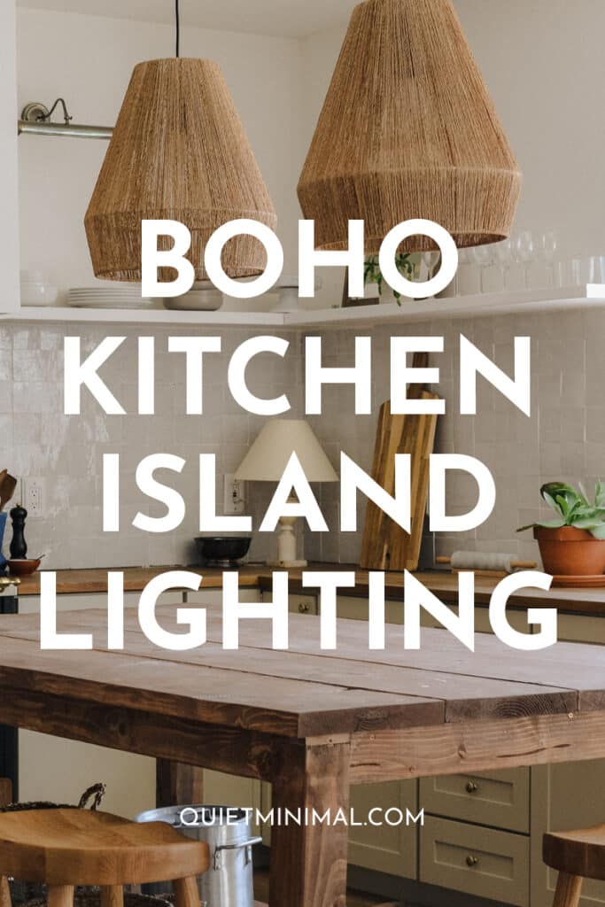 boho kitchen island lighting