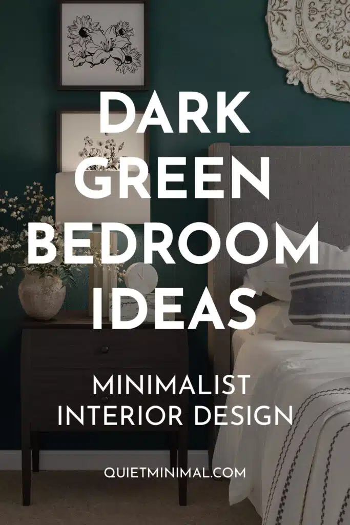 Dream Bold: Dive into Dark Green Bedroom Inspirations! - Quiet Minimal