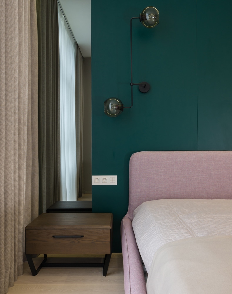 pink and green bedroom