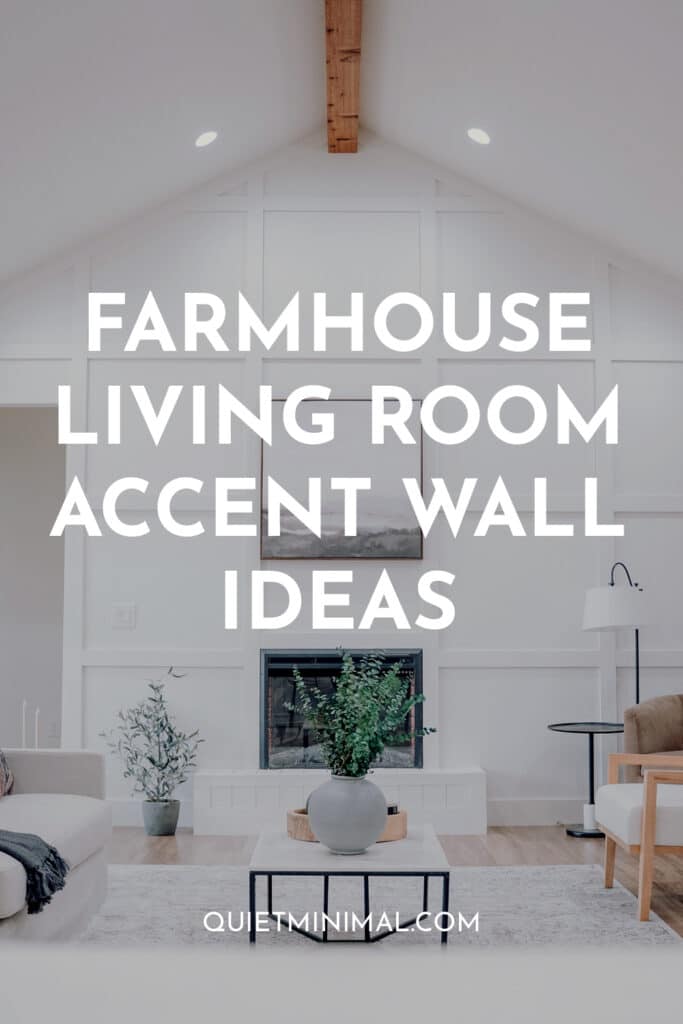 farmhouse living room accent wall ideas