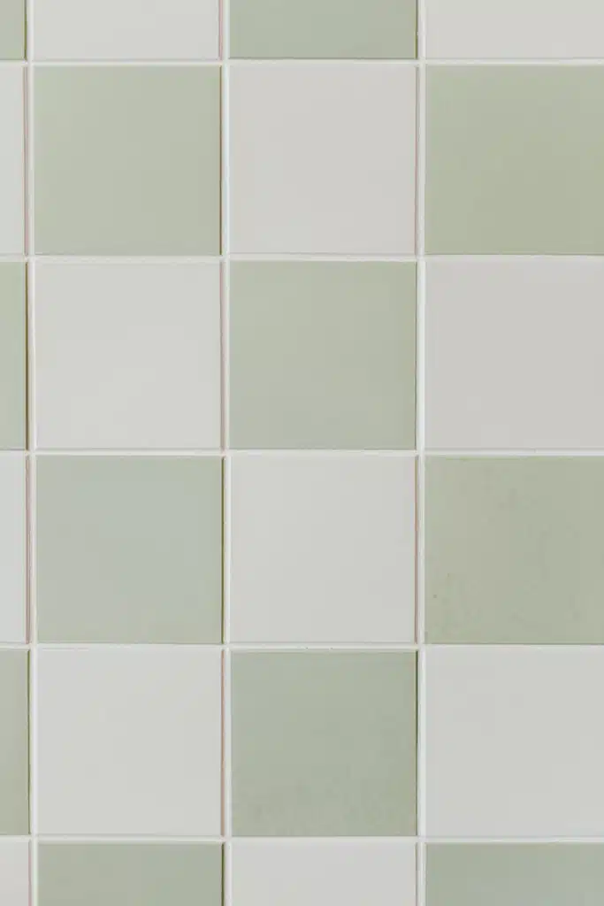 laundry room checkboard tiles 