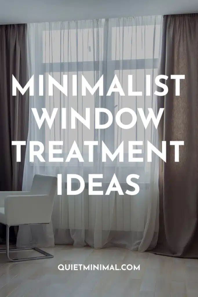 minimalist window treatment ideas,