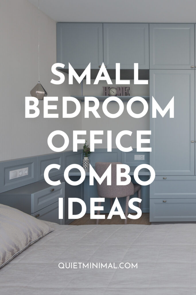 Work & Rest: Small Bedroom Office Layouts! - Quiet Minimal