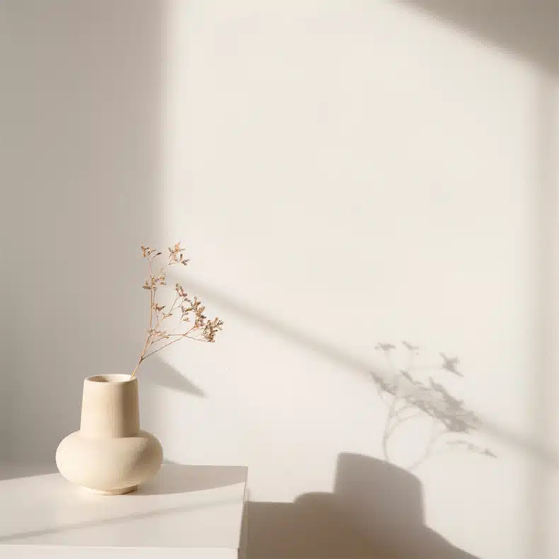 zen atmosphere home with minimalism