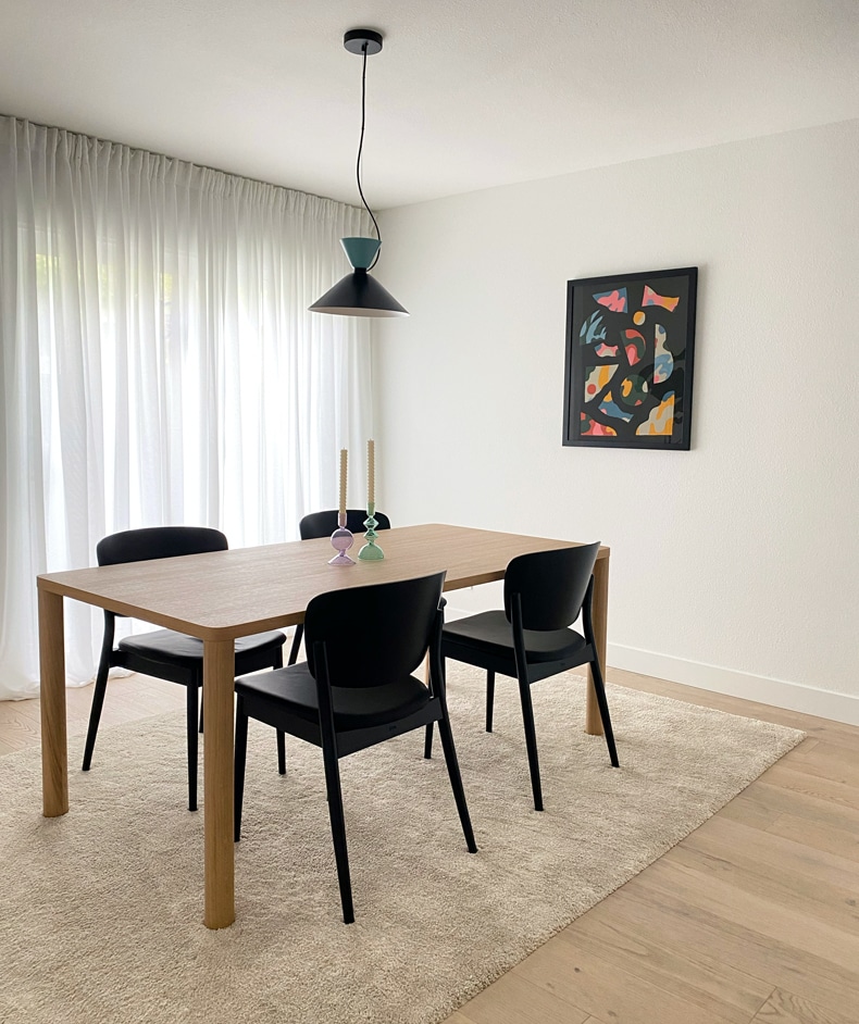 dining room rug color and pattern idea