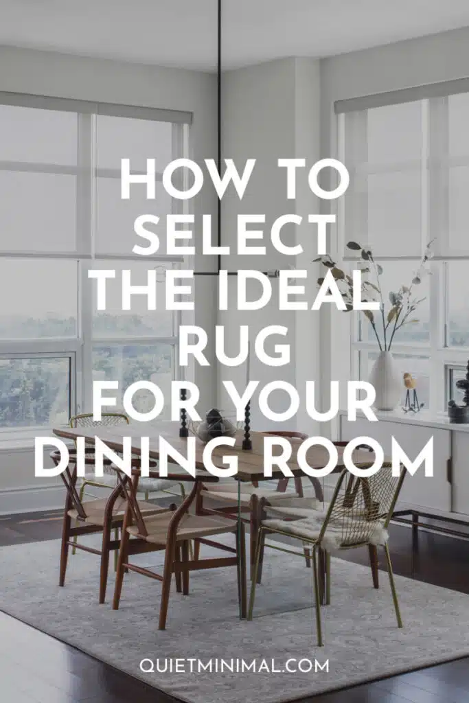 how to select the ideal rug for your dining room